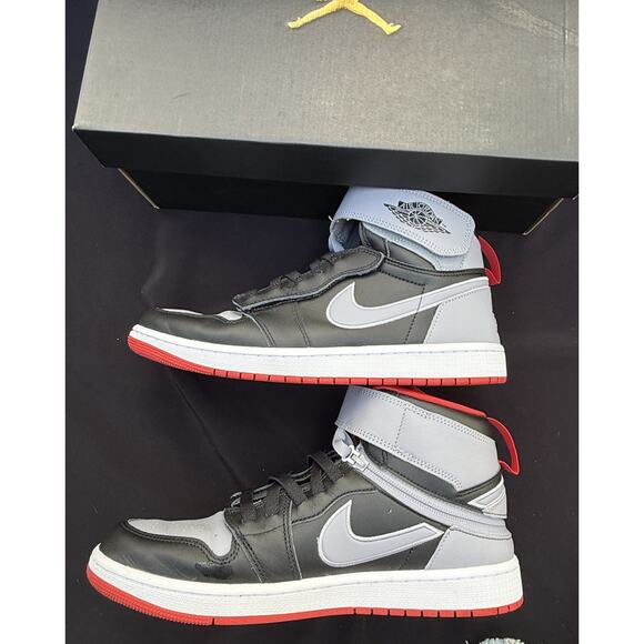 Nike Air Jordan 1 High Flyease Black Cement Grey CQ3835 Mens  Nike Air Jordan 1 High FlyEase Black Cement Grey CQ3835 Mens Size 10 Mint! Used